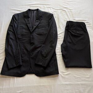 J.Crew Ludlow Suit in Loro Piana Superfine Wool — 40R / 34x30 | Black | Slim Fit